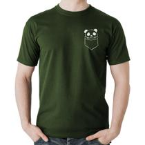 Camiseta Algodão Pocket Panda - Foca na Moda