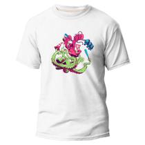 Camiseta Algodão Premium Básica Estampa Digital Polvo Gorila