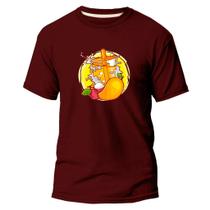 Camiseta Algodão Premium Básica Estampa Digital Salada Fruta