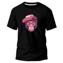Camiseta Algodão Premium Básica Estampa Digital Swag Monkey