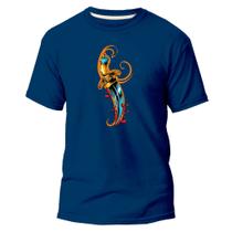 Camiseta Algodão Premium Estampa Digital Adaga Gold Faca