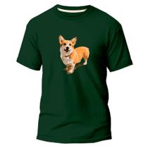 Camiseta Algodão Premium Estampa Digital Cachorro Fofo Leve