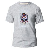 Camiseta Algodão Premium Estampa Digital Caveira Amulet Ju