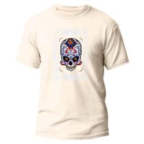 Camiseta Algodão Premium Estampa Digital Caveira Amulet Ju