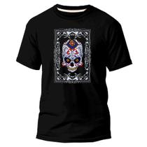 Camiseta Algodão Premium Estampa Digital Caveira Amulet Ju