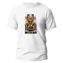 Camiseta Algodão Premium Estampa Digital Caveira com Bode