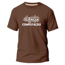 Camiseta Algodão Premium Estampa Digital Ciência Computação