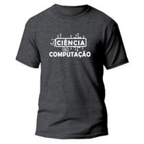 Camiseta Algodão Premium Estampa Digital Ciência Computação
