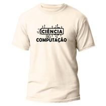 Camiseta Algodão Premium Estampa Digital Ciência Computação - Pavesi