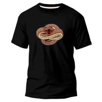 Camiseta Algodão Premium Estampa Digital Cobra Perigosa