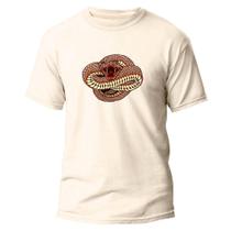 Camiseta Algodão Premium Estampa Digital Cobra Perigosa