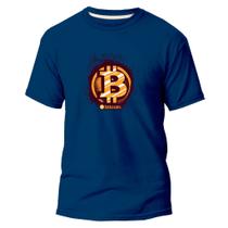 Camiseta Algodão Premium Estampa Digital Dinheiro Bitcon