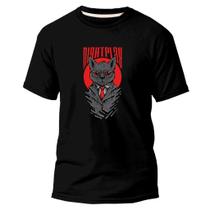 Camiseta Algodão Premium Estampa Digital Gato Bravo Mestre