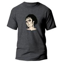 Camiseta Algodão Premium Estampa Digital Moça La Catrina DTF