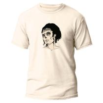 Camiseta Algodão Premium Estampa Digital Moça La Catrina DTF