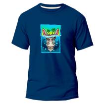 Camiseta Algodão Premium Estampa Digital Mula na Água Coroa