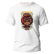 Camiseta Algodão Premium Estampa Digital Nerd Monkey Leve