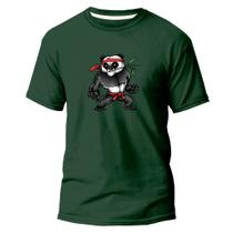 Camiseta Algodão Premium Estampa Digital Panda Lutador Leve