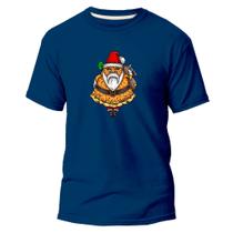 Camiseta Algodão Premium Estampa Digital Papai Noel Leve