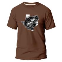 Camiseta Algodão Premium Estampa Digital Peixe Pescador Dtf