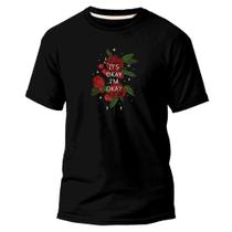 Camiseta Algodão Premium Estampa Digital Ramos de Flores DTF
