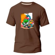 Camiseta Algodão Premium Estampa Digital Sapo na Lagoa Água