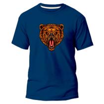 Camiseta Algodão Premium Estampa Digital Urso Selvagem