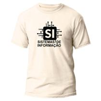 Camiseta Algodão Premium Estampa DTF Sistema da Informação