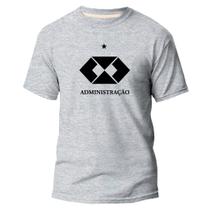 Camiseta Algodão Premium Estampa Faculdade Administração Dtf