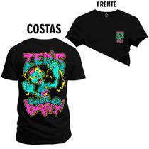 Camiseta Algodão Premium Estampada Confortável Zeds Und Frente Costas