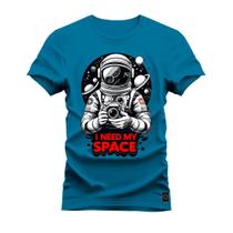 Camiseta Algodão Premium Estampada I need My Space