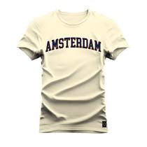 Camiseta Algodão Premium T-Shirt Amsterdam