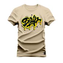 Camiseta Algodão Premium T-Shirt Drip