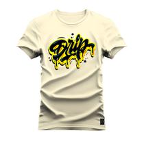 Camiseta Algodão Premium T-Shirt Drip