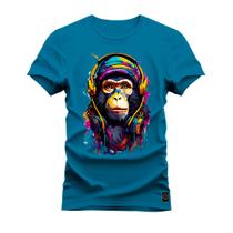 Camiseta Algodão Premium T-Shirt Nft Monkey