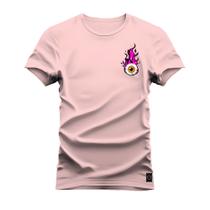 Camiseta Algodão Premium T-Shirt Olho Em Chamas Peito - Nexstar