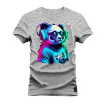 Camiseta Algodão Premium T-Shirt Panda Show