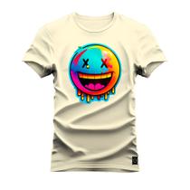 Camiseta Algodão Premium T-Shirt Smile Nectar
