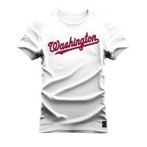 Camiseta Algodão Premium T-Shirt Washington