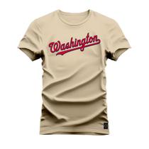 Camiseta Algodão Premium T-Shirt Washington
