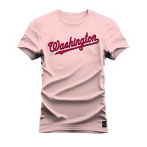 Camiseta Algodão Premium T-Shirt Washington