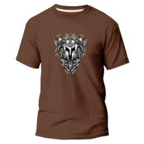 Camiseta Algodão Premium Unissex Estampa Digital Escudo