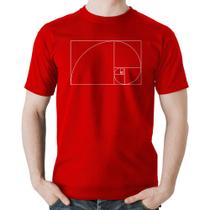 Camiseta Algodão Proporção Áurea Fibonacci - Foca na Moda