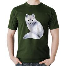 Camiseta Algodão Raposa Arte - Foca na Moda