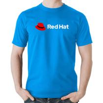 Camiseta Algodão Red Hat Linux Logo - Foca na Moda