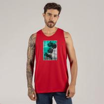 Camiseta Algodão Regata Para Academia Confortável Estampada Surfing