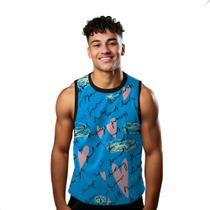 Camiseta Algodão Regata Verão Estilo Moda Praia Cartinha Amor Namorados Cartoon 1200