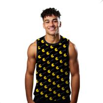 Camiseta Algodão Regata Verão Estilo Moda Praia Jogo Pac Man Game 343 Camiseta Algodão Regata Verão Estilo Moda Praia Jogo Pac Man Game 343