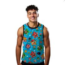 Camiseta Algodão Regata Verão Estilo Moda Praia Jogo World Videogame Retro 229