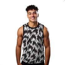 Camiseta Algodão Regata Verão Estilo Moda Praia Manchas Preto Agressivo 529 Camiseta Algodão Regata Verão Estilo Moda Praia Manchas Preto Agressivo 529